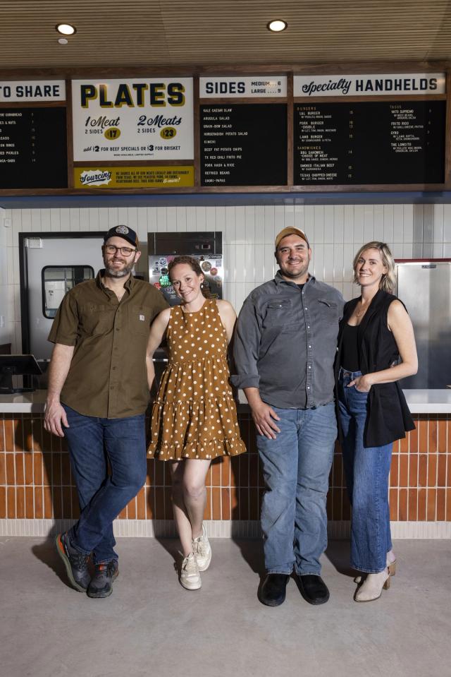 The Leroy and Lewis team at the counter