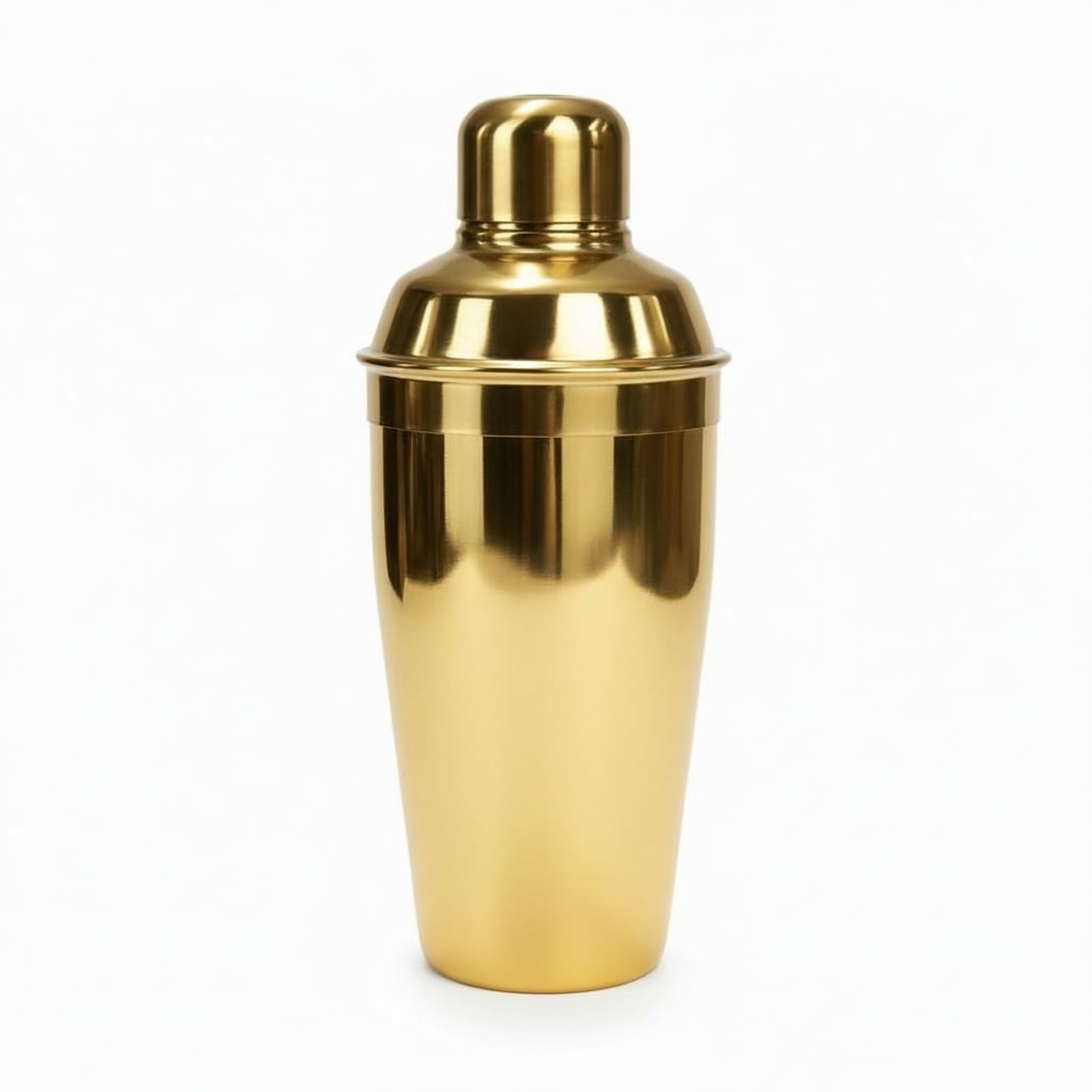 Polished gold cocktail shaker
