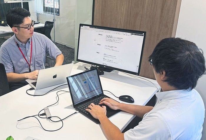 株式会社RYODENとElithによるミーティングの様子
