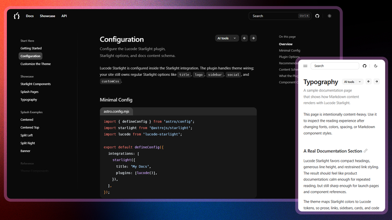 Image for Lucode Starlight Theme on template0.com