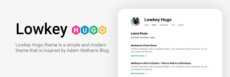 Image for Lowkey Hugo Theme on template0.com Image for Lowkey Hugo Theme on template0.com