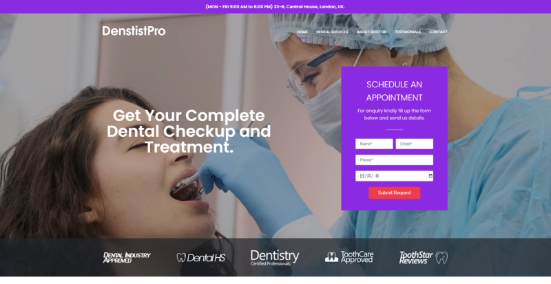 Image for DentistPro(services html template) on template0.com