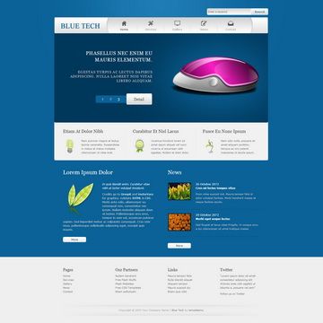 Image for Blue Tech Template on template0.com Image for Blue Tech Template on template0.com