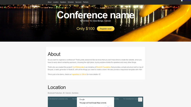 Image for Hugo Conference on template0.com Image for Hugo Conference on template0.com