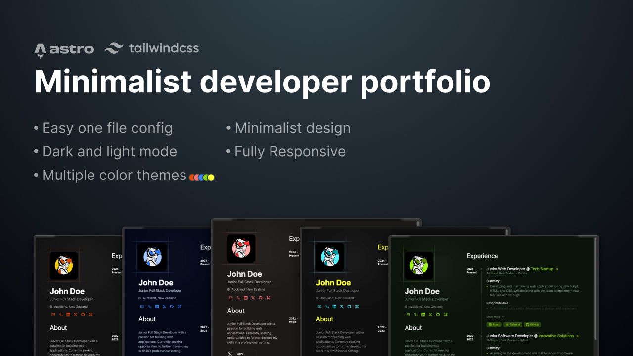 Print-friendly Portfolio CV preview