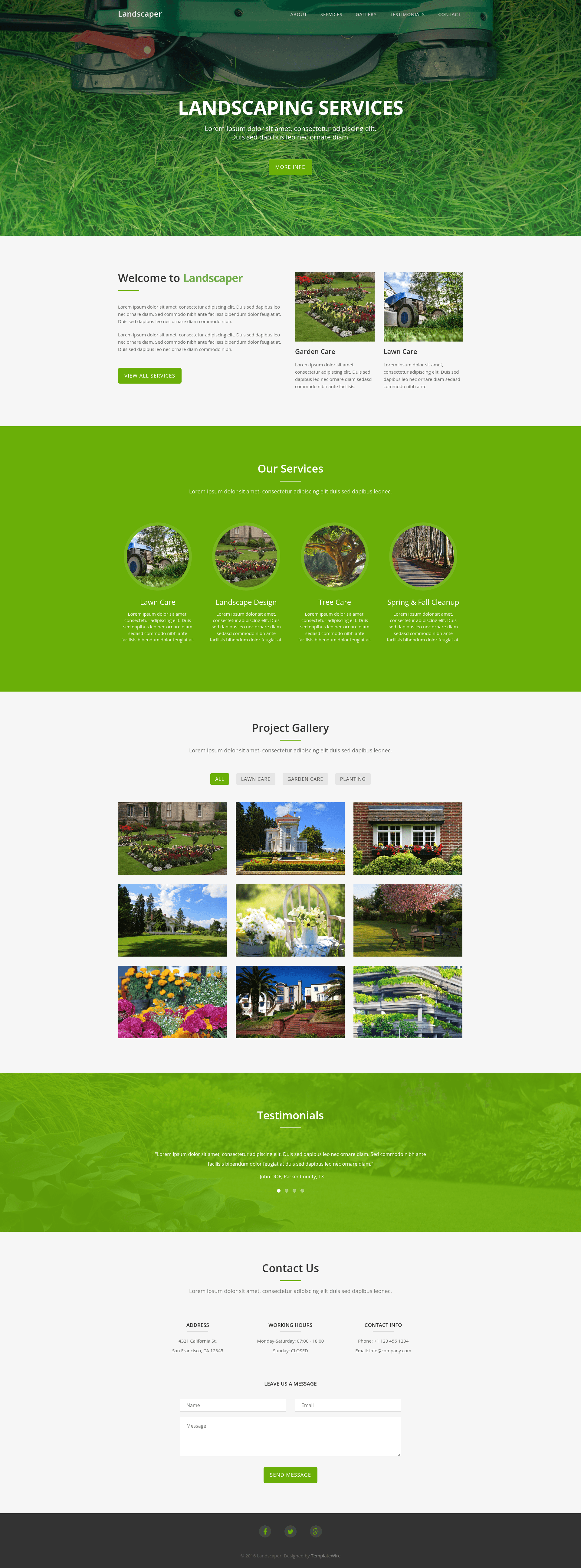 screenshot of Landscaper on template0.com
