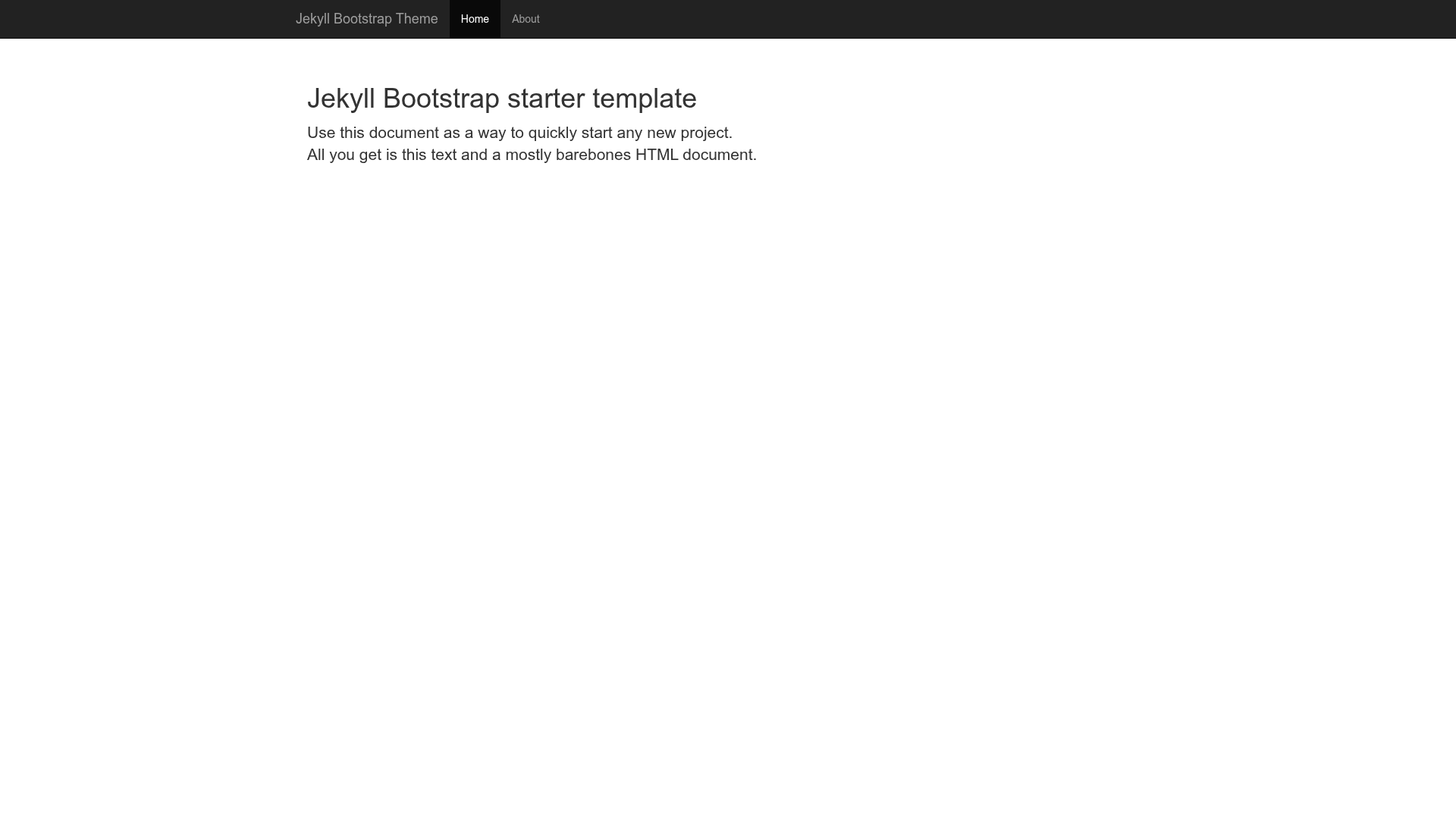 screenshot of jekyll-bootstrap-theme on template0.com