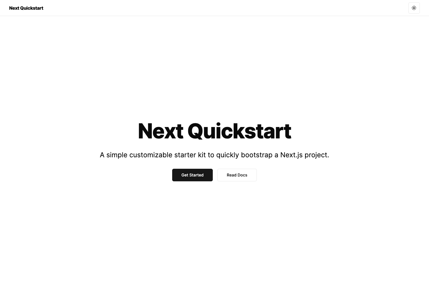 Next 13 Starter Template preview