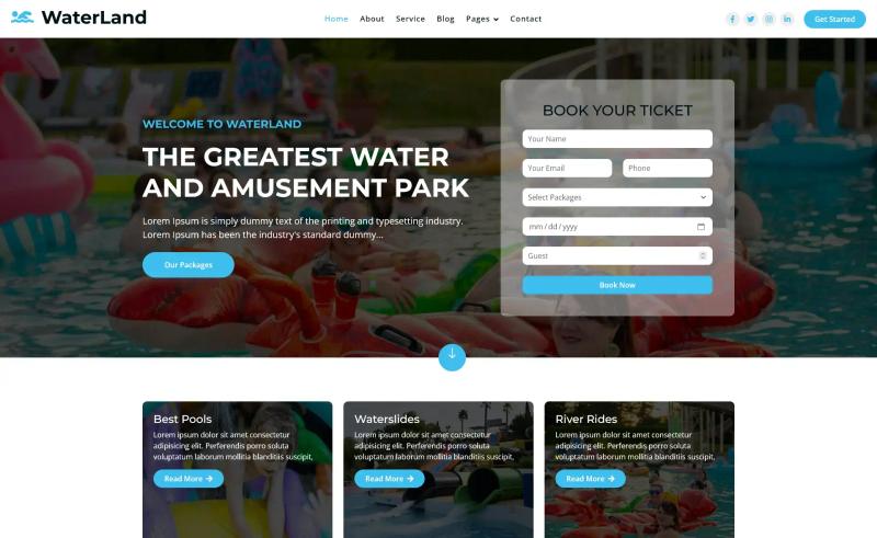 Image for WaterLand on template0.com Image for WaterLand on template0.com