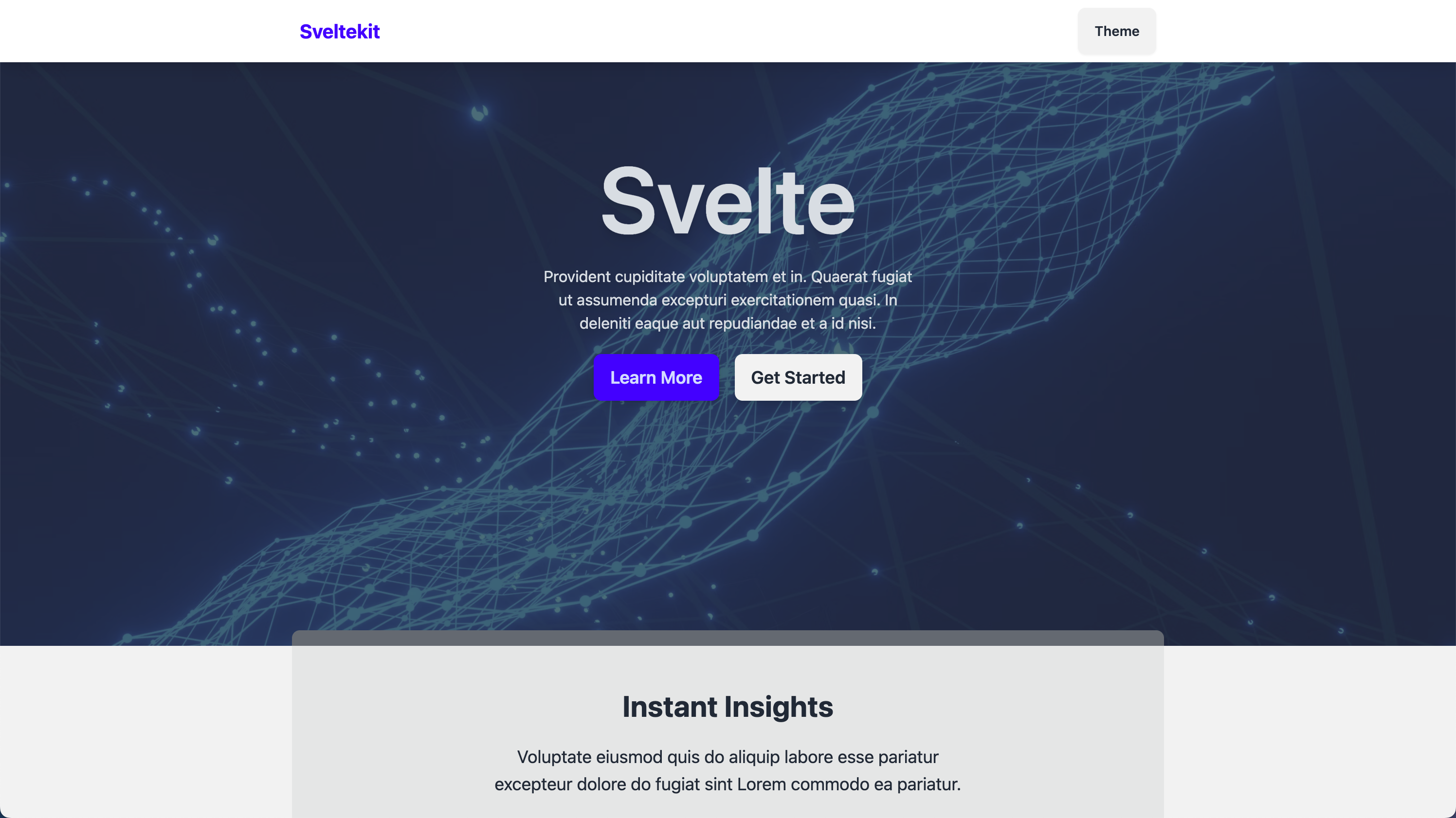 sveltekit-landing-daisy preview