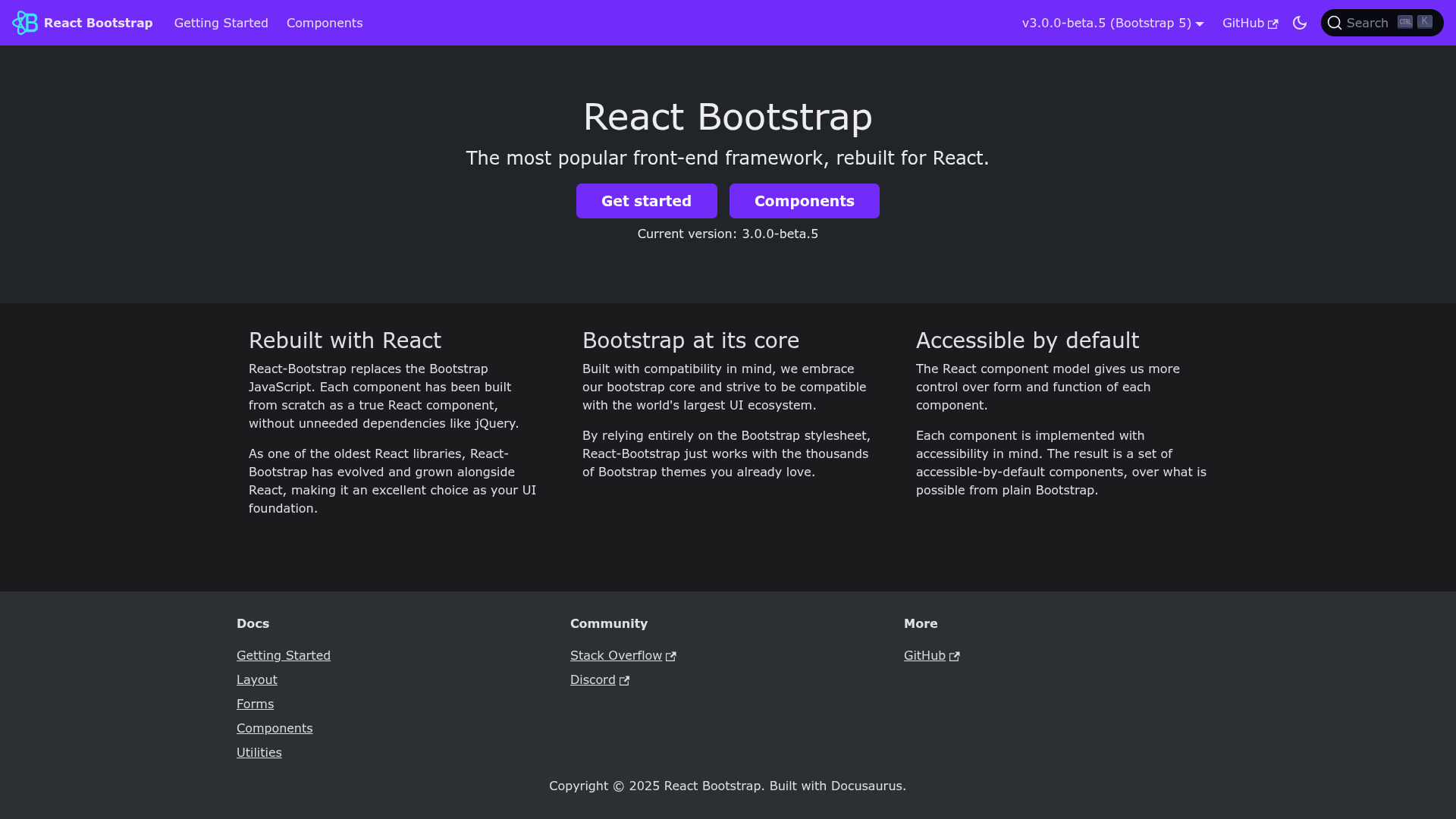 screenshot of next-express-bootstrap-boilerplate on template0.com