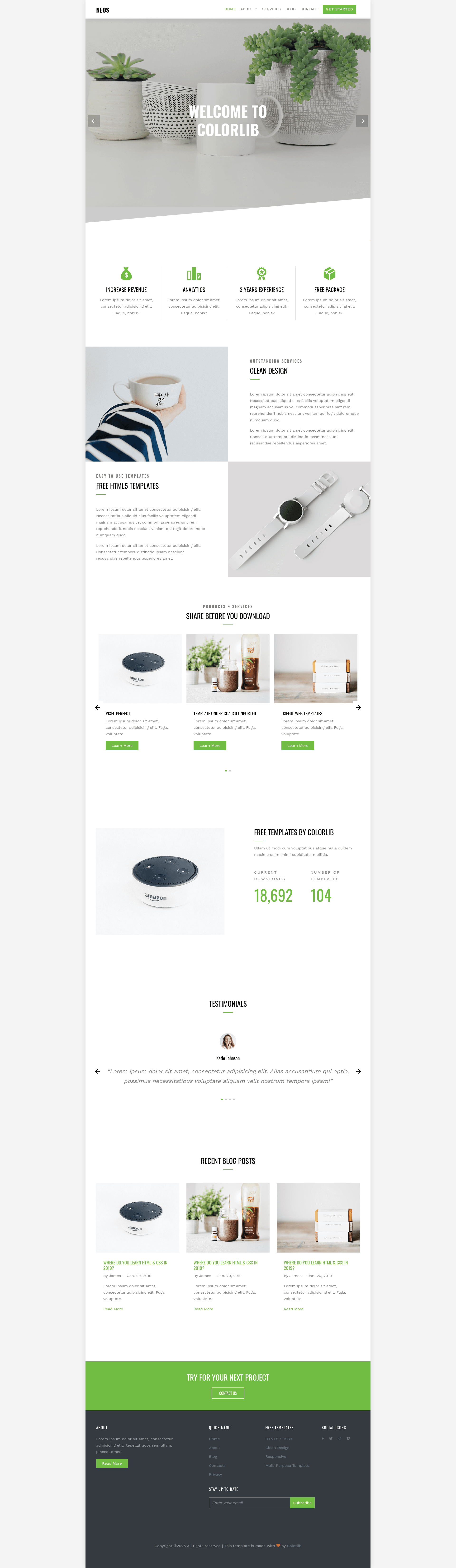 screenshot of Neos on template0.com