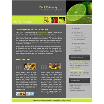 Image for Fruit Template on template0.com Image for Fruit Template on template0.com
