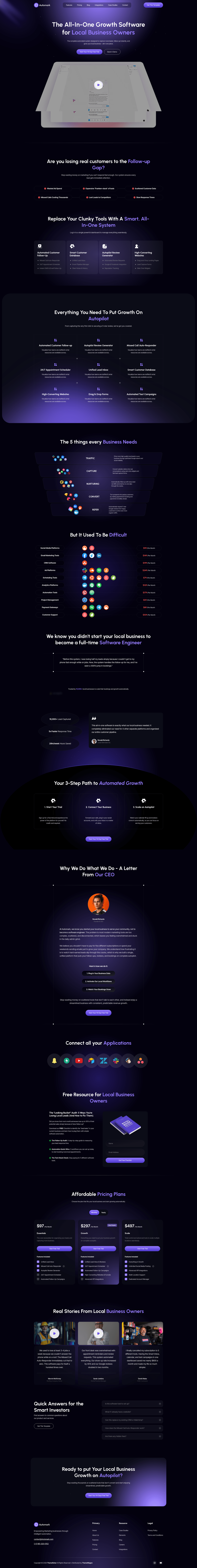 screenshot of Automark on template0.com