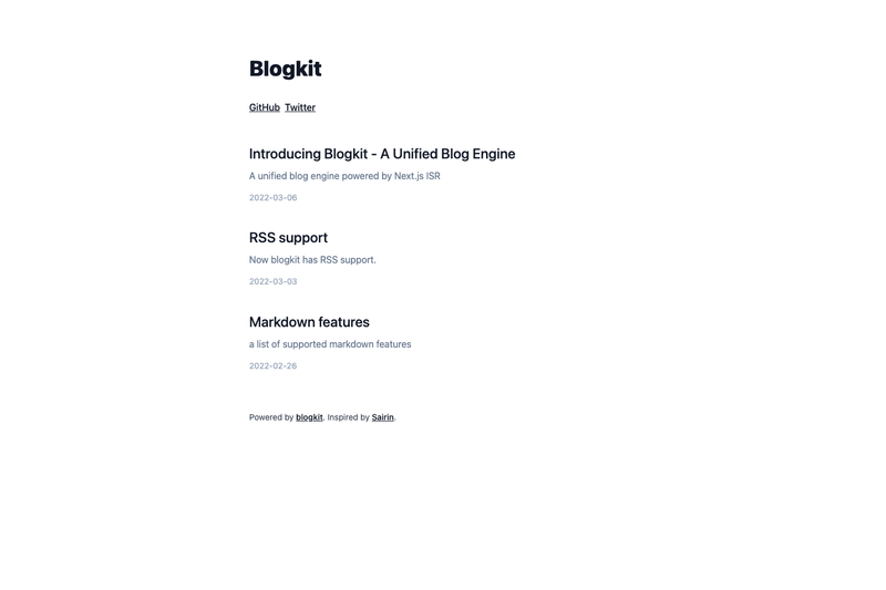 Image for Blogkit on template0.com Image for Blogkit on template0.com