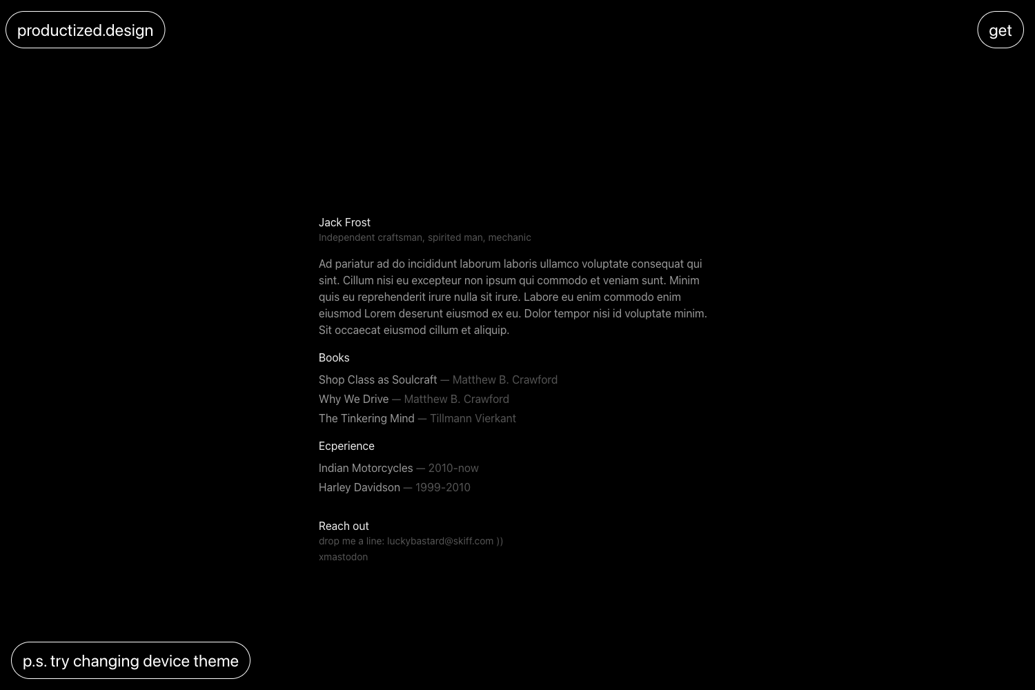 Essentialist preview