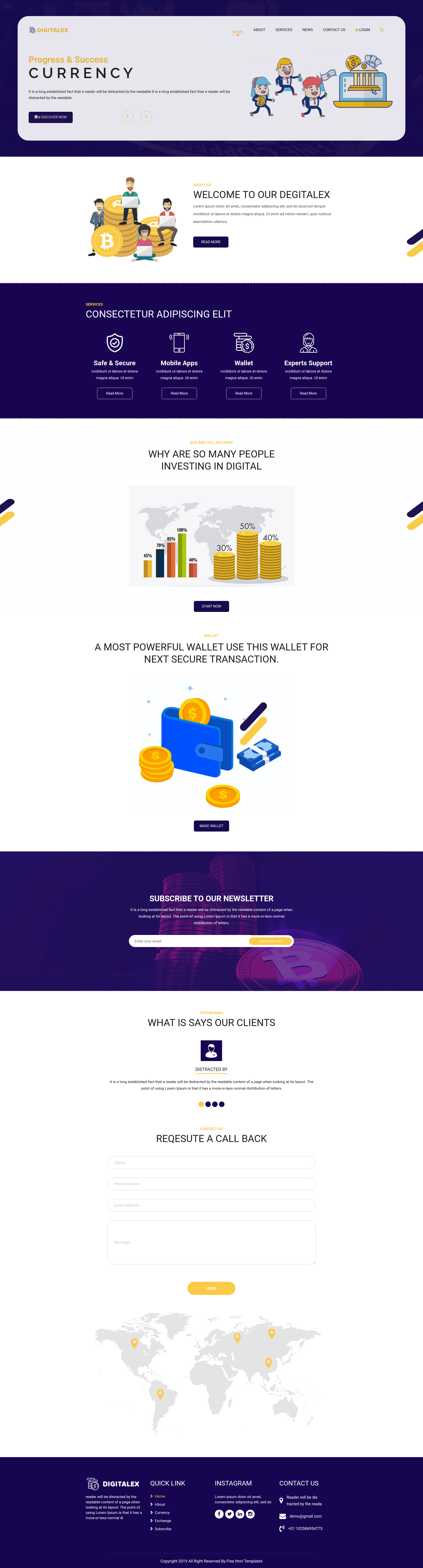 screenshot of Digitalex on template0.com