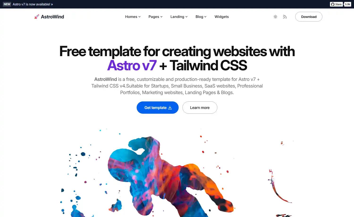 AstroWind preview