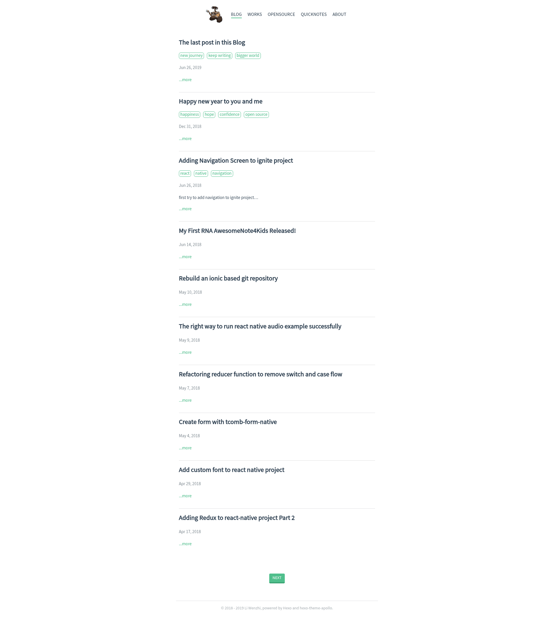 screenshot of Personal Portfolio on template0.com