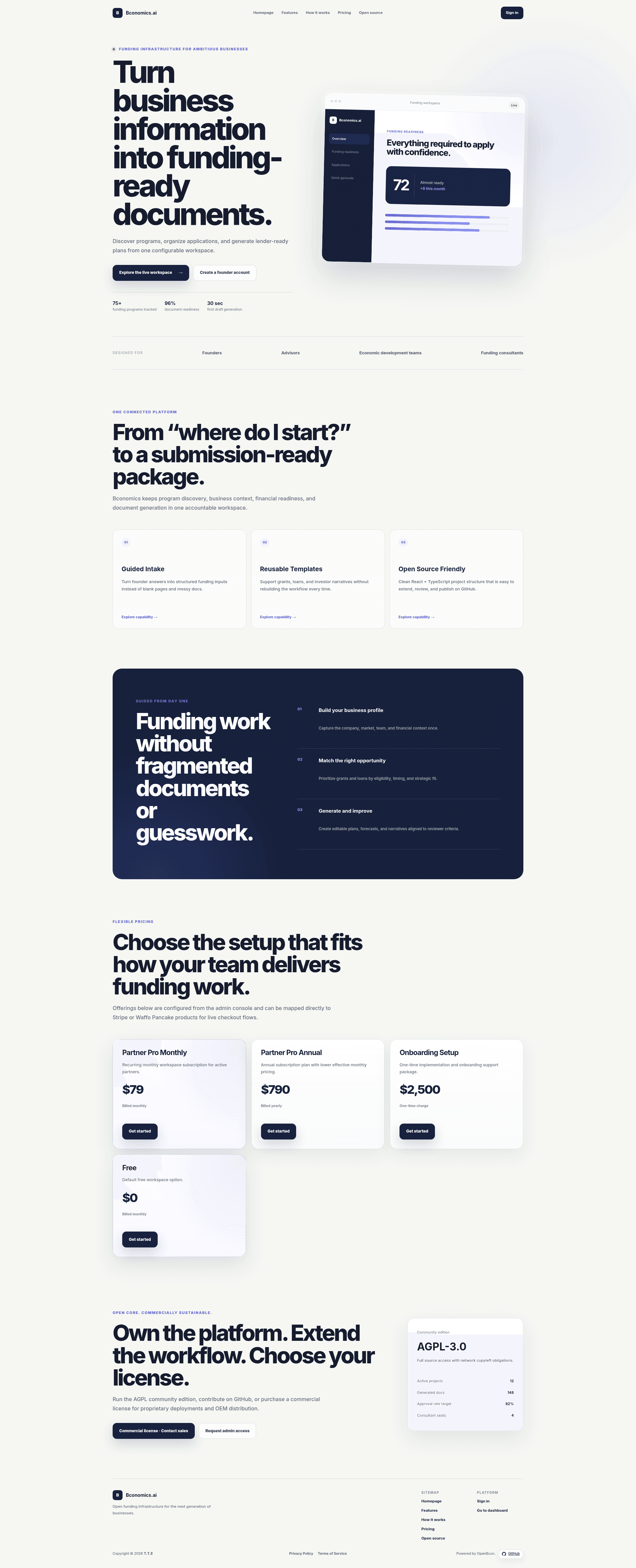 screenshot of OpenBcon on template0.com