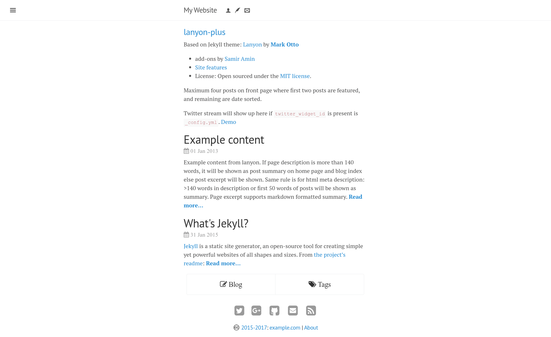 screenshot of lanyon-plus on template0.com
