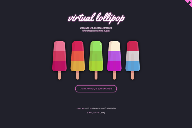 Image for Project12e Virtual Lolly App on template0.com Image for Project12e Virtual Lolly App on template0.com