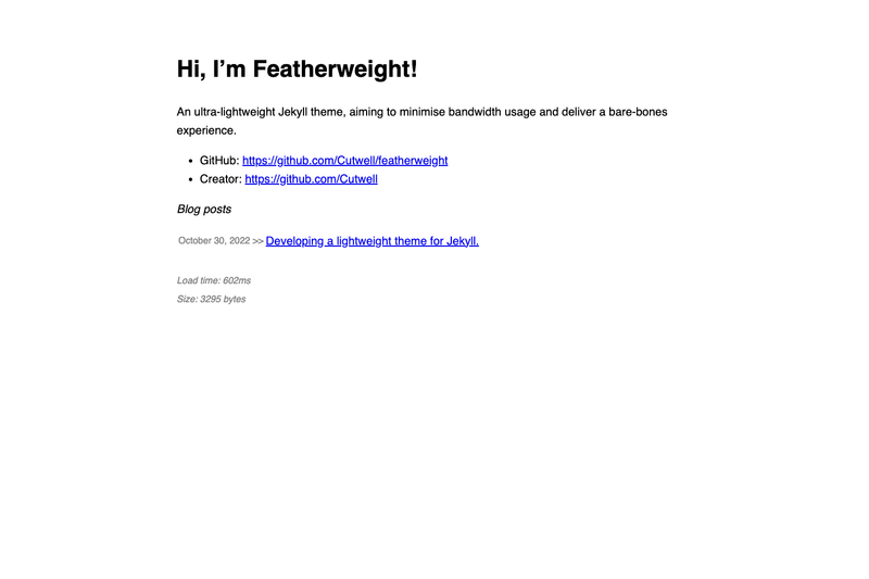 Image for Featherweight on template0.com Image for Featherweight on template0.com