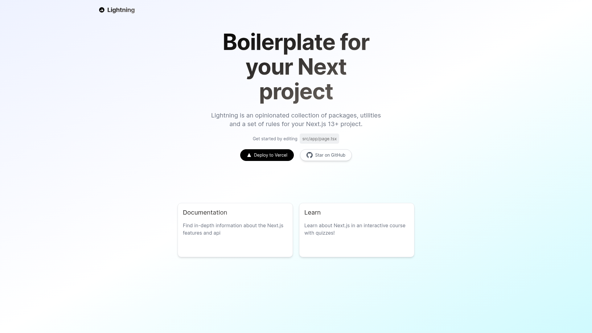 screenshot of Lightning on template0.com