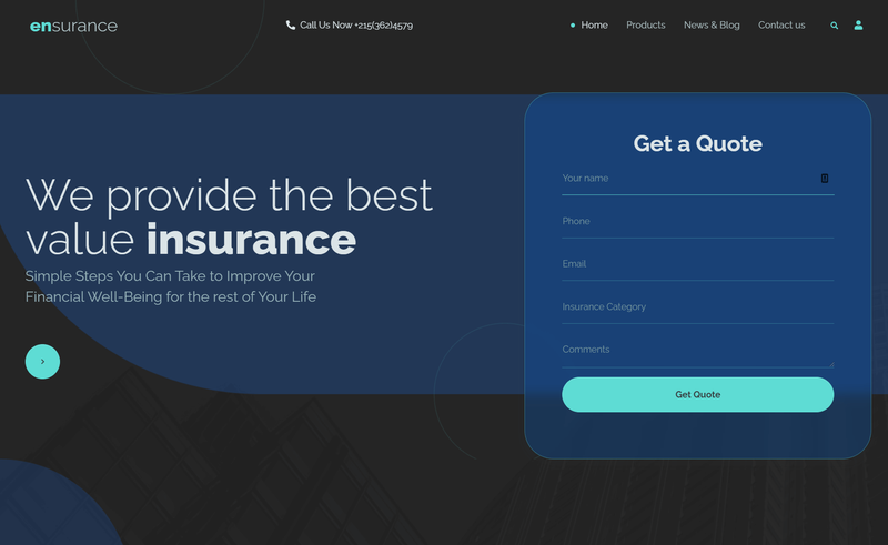 Image for Ensurance on template0.com