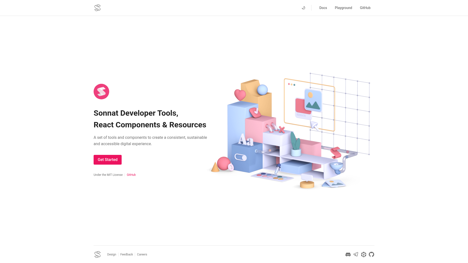 screenshot of Sonnat-UI on template0.com