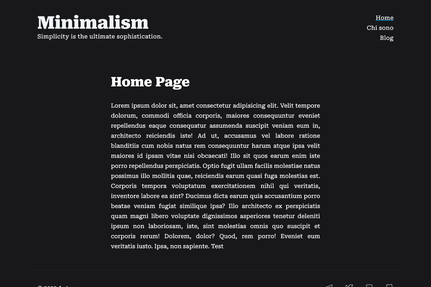 Minimalism preview