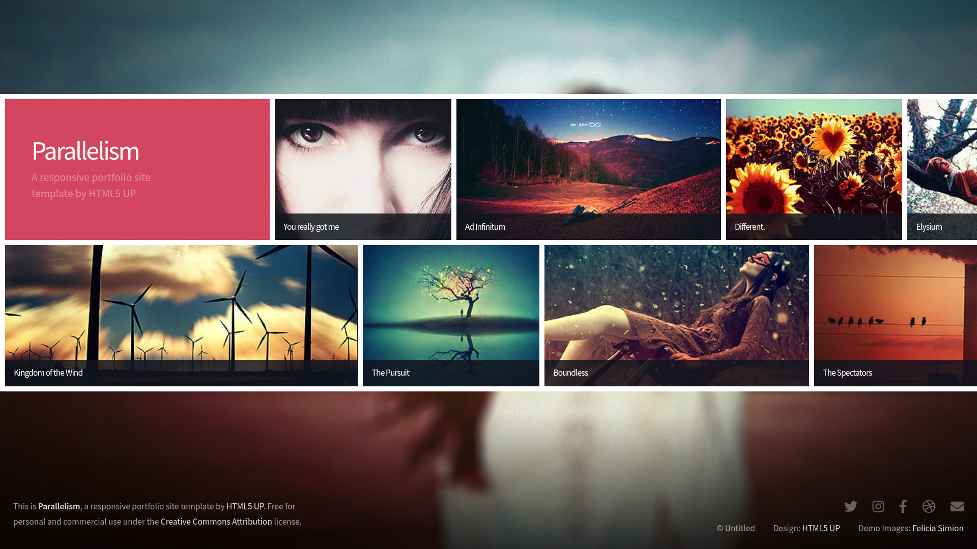 screenshot of Parallelism on template0.com