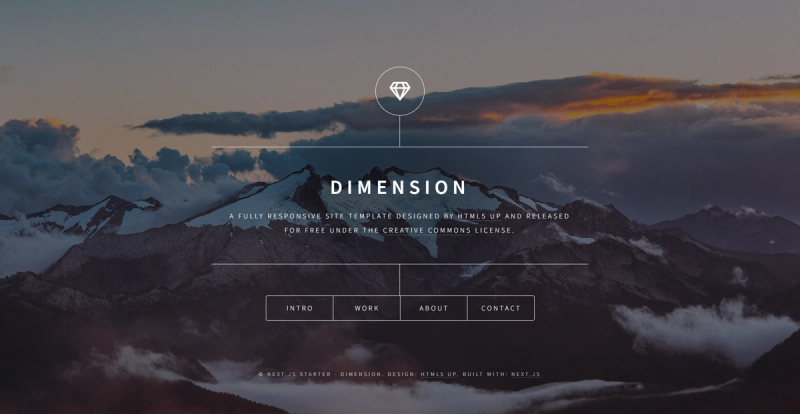 Image for Nextjs Starter Dimension(business nextjs template) on template0.com