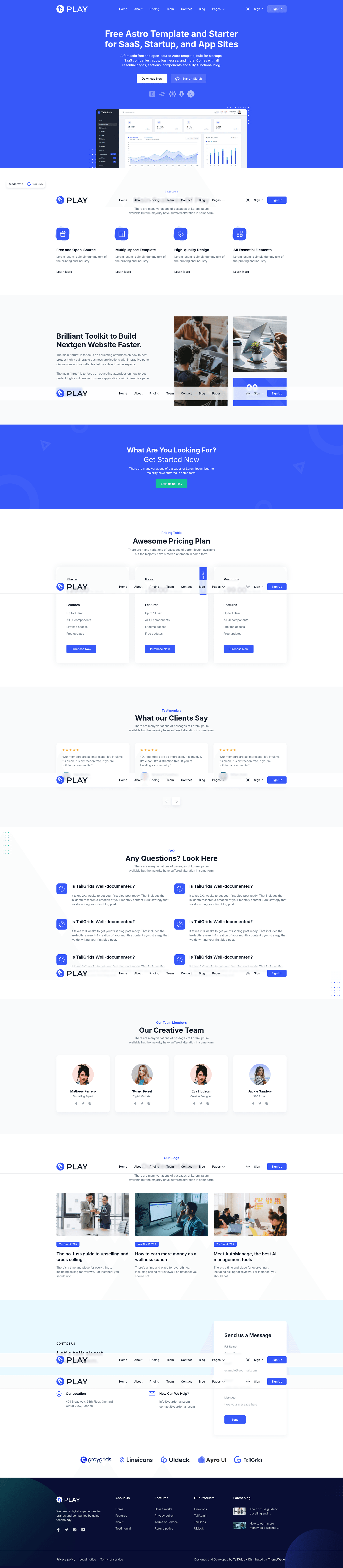 screenshot of Play on template0.com