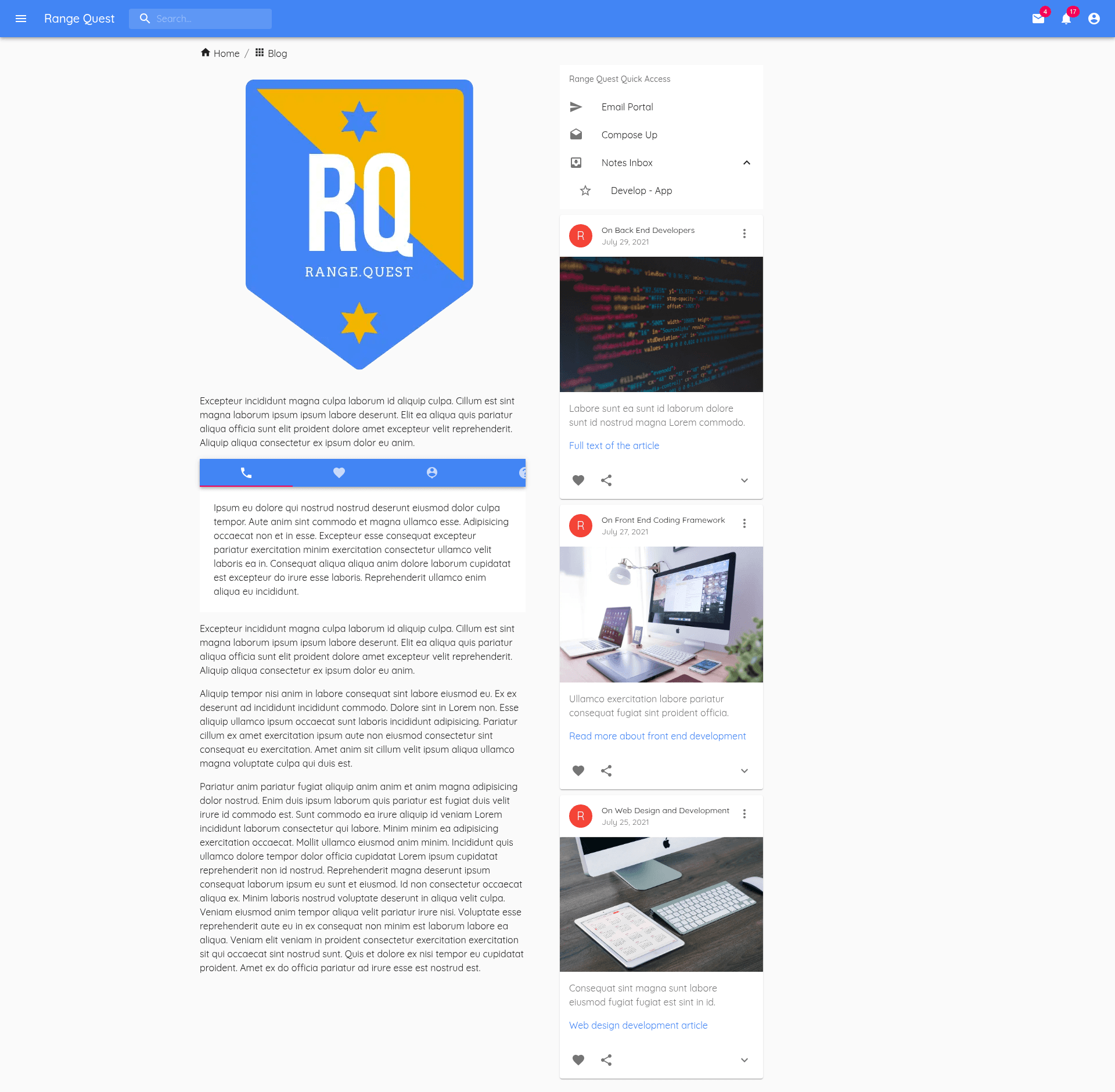 screenshot of Gatsby Progressive Web App Starter on template0.com