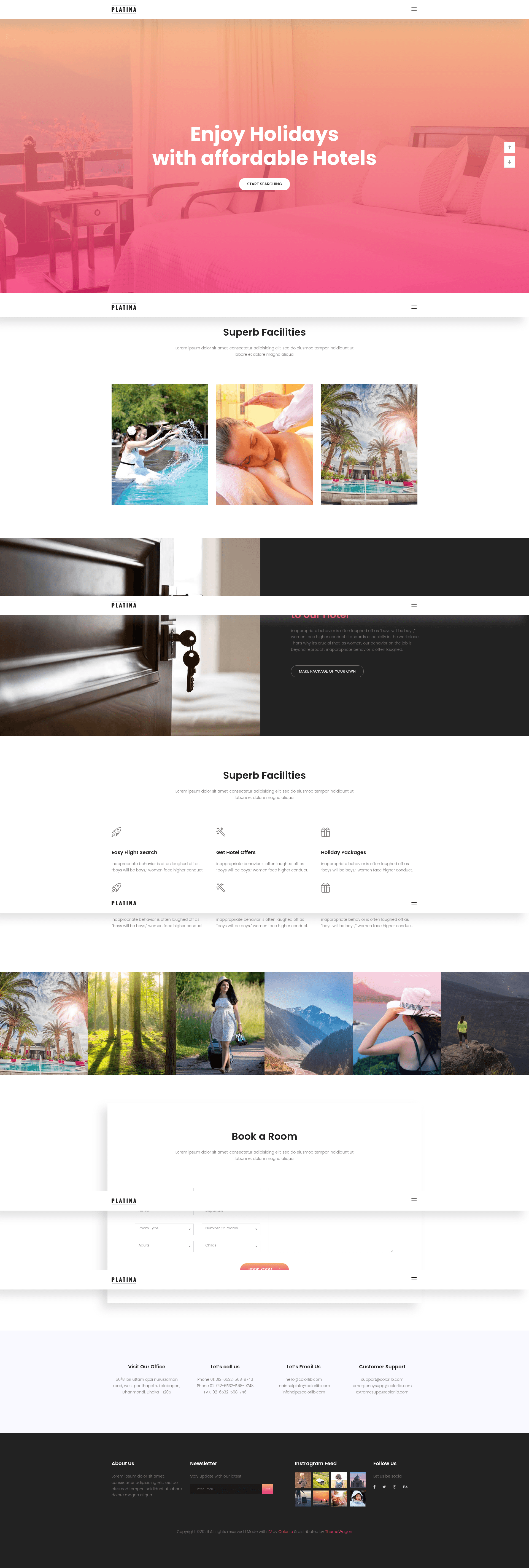 screenshot of Platina on template0.com