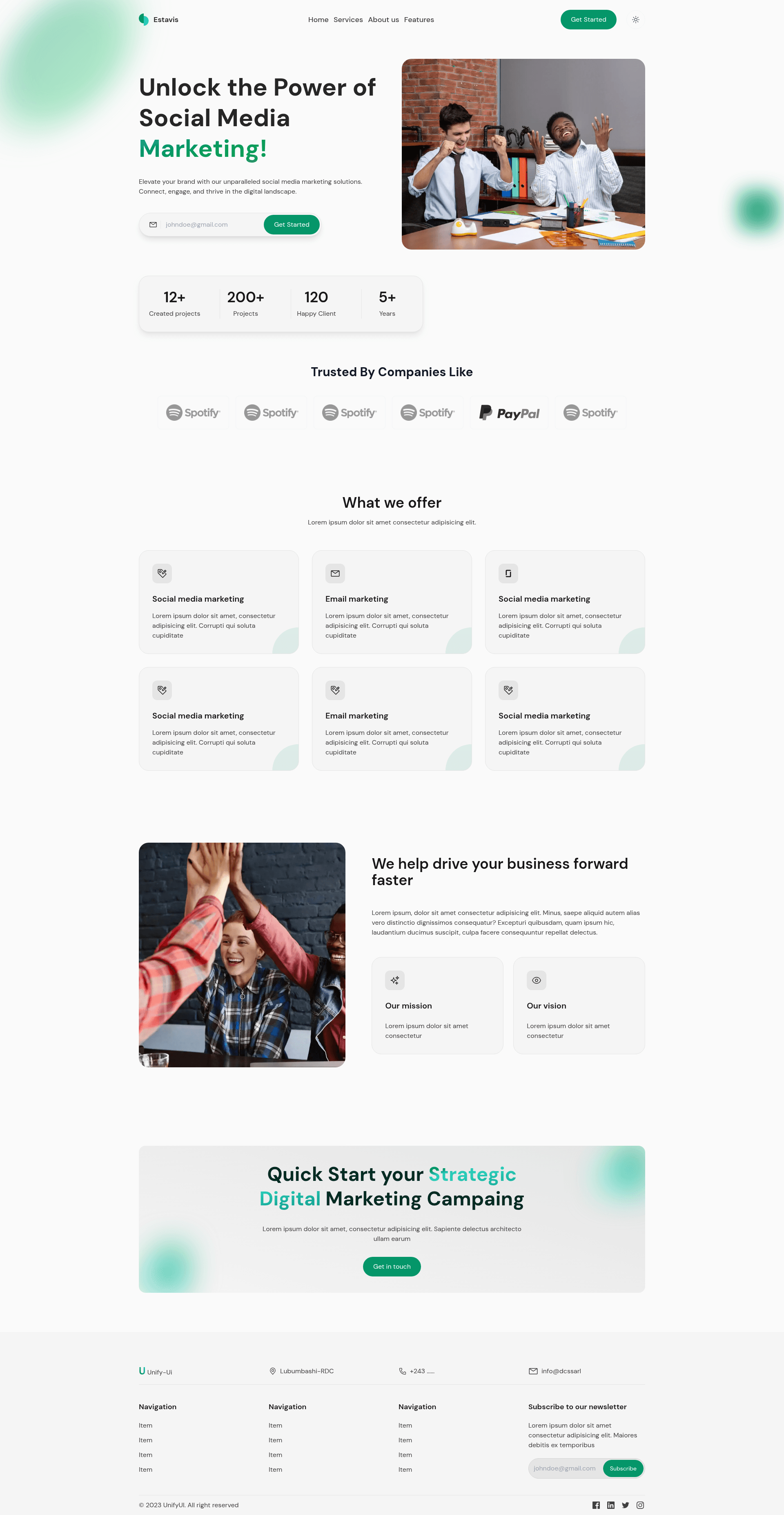 screenshot of AgenceX on template0.com