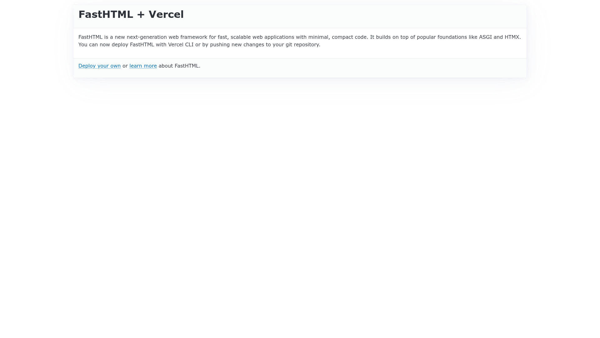 screenshot of FastHTML Boilerplate on template0.com