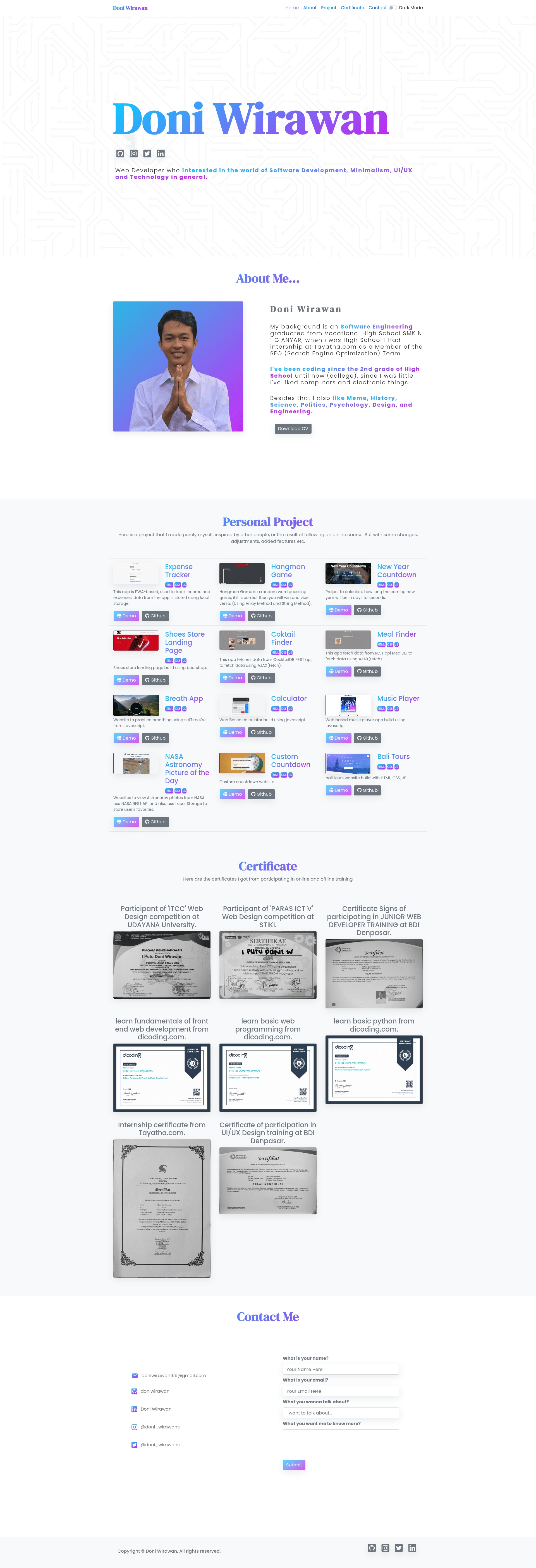 screenshot of Gradient-Landing-Page on template0.com