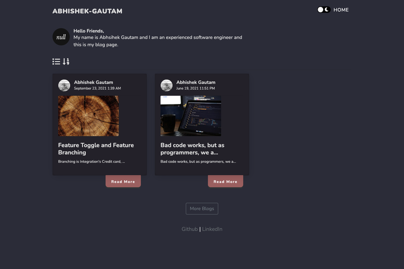Image for Tech Blog App on template0.com