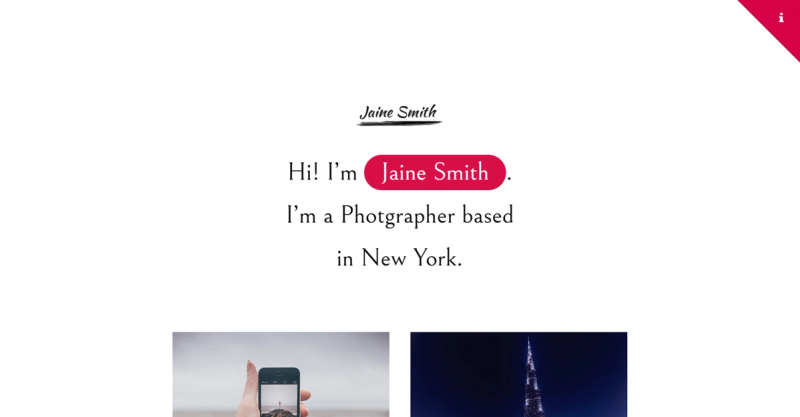 Image for Jaine(portfolio html template) on template0.com