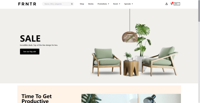 Image for Furniture Remix(ecommerce nextjs template) on template0.com