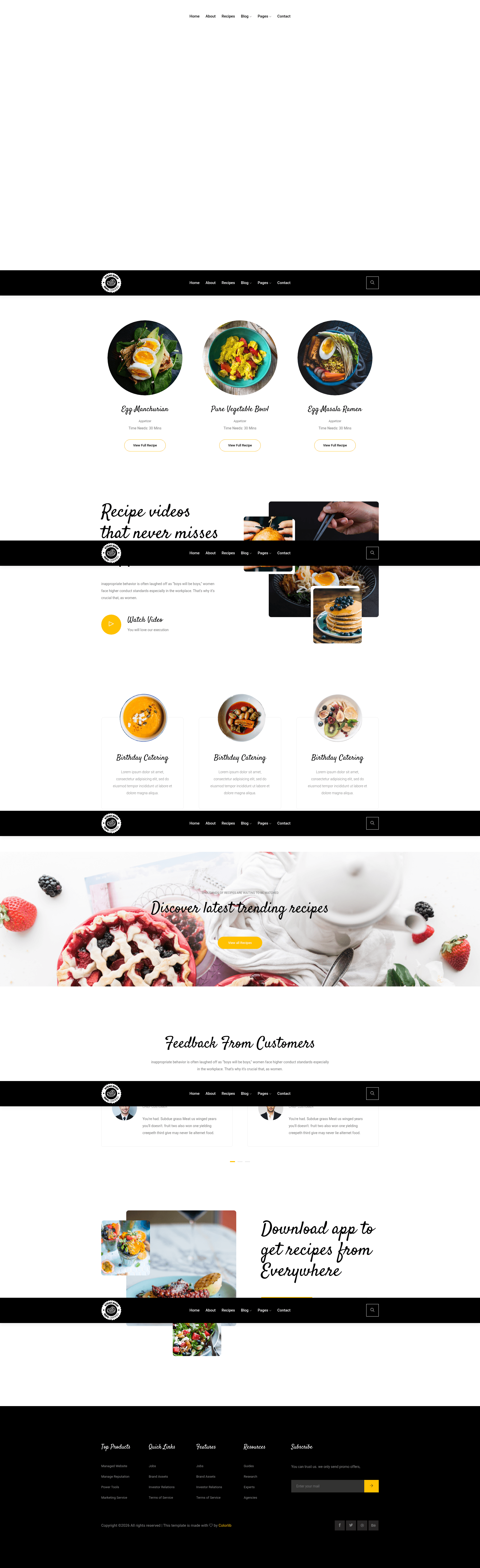 screenshot of Tasty Recipes on template0.com