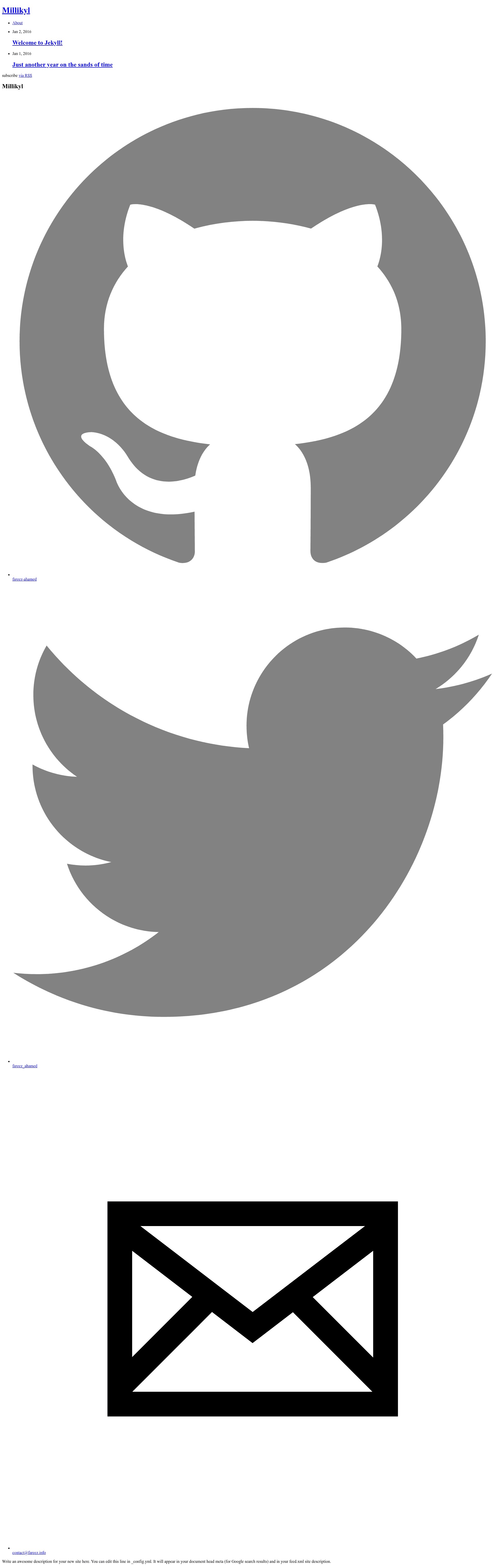 screenshot of Millikyl on template0.com