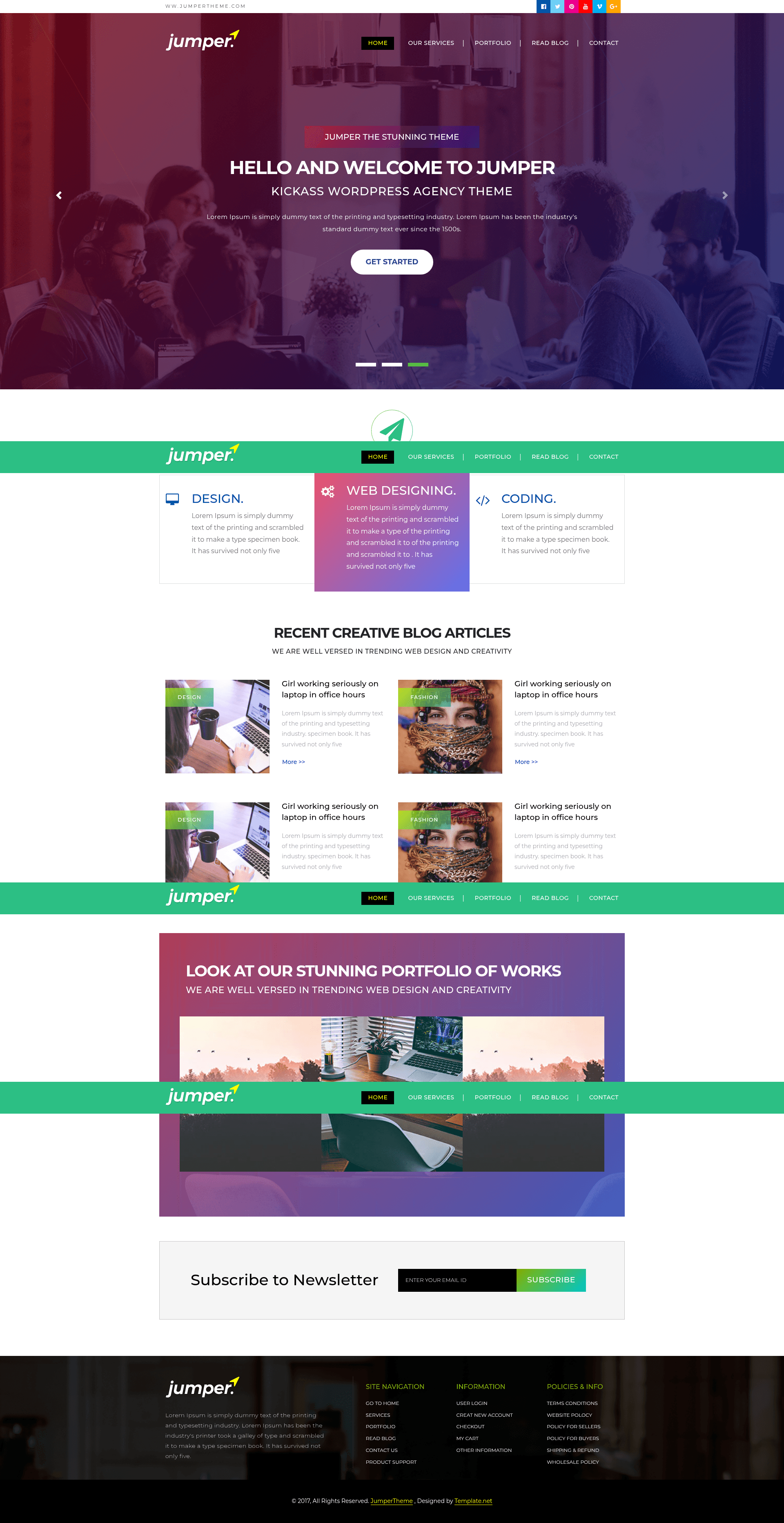 screenshot of Jumper on template0.com