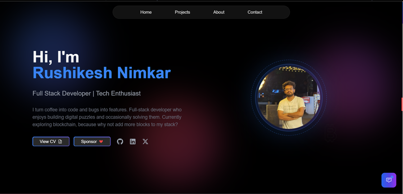 Image for Rushikesh Nimkar's Portfolio on template0.com Image for Rushikesh Nimkar's Portfolio on template0.com