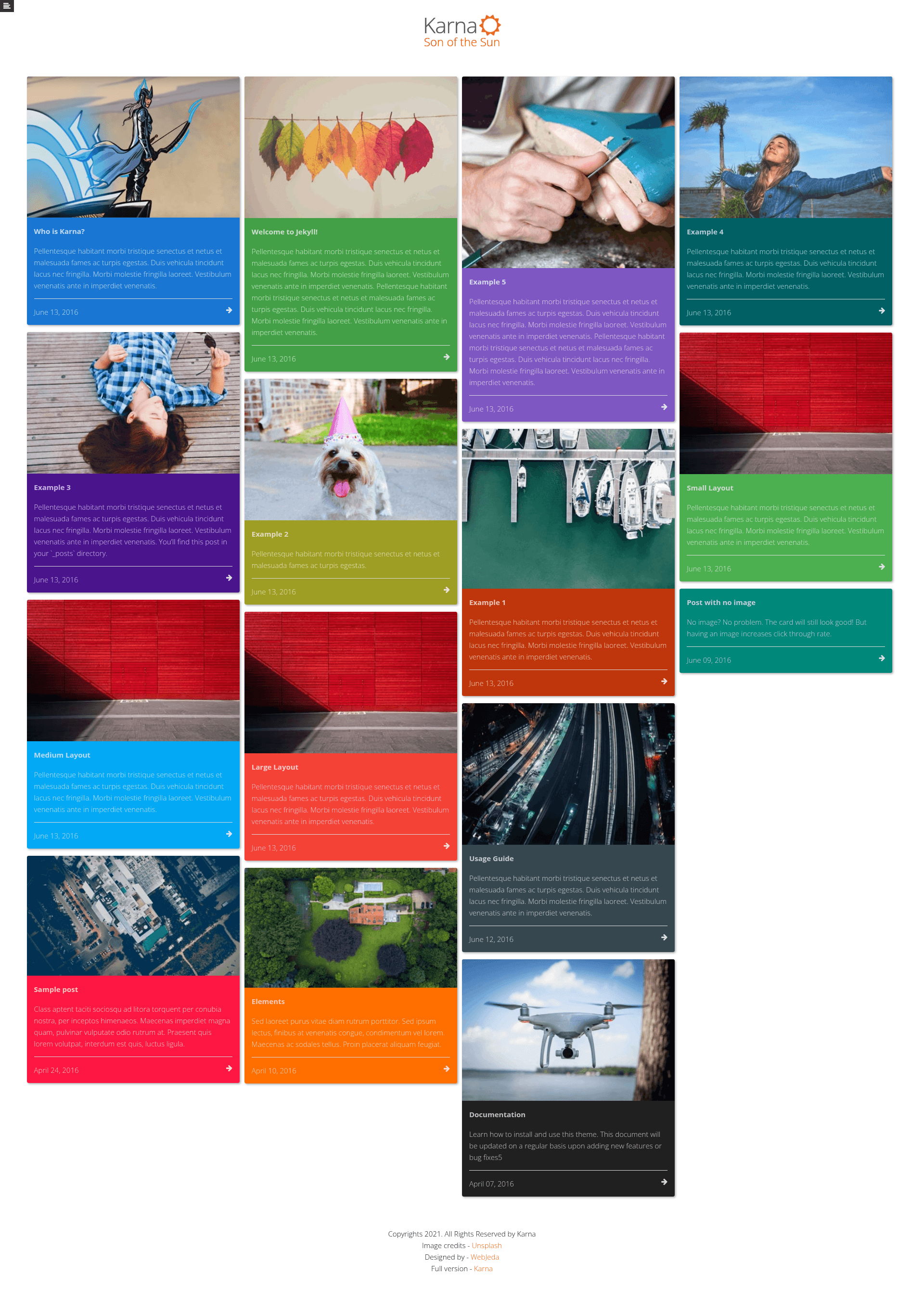 screenshot of Webjeda Karna on template0.com
