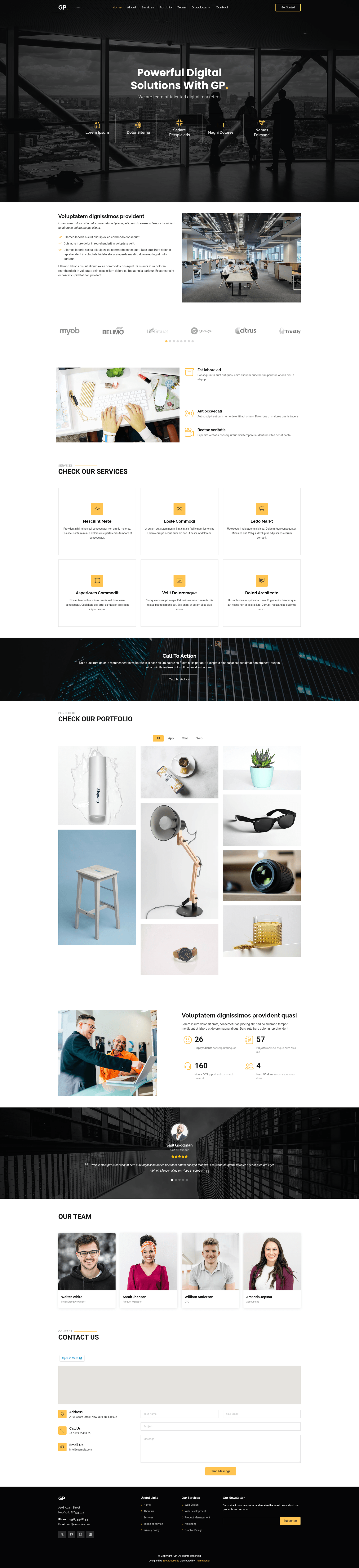 screenshot of GP on template0.com