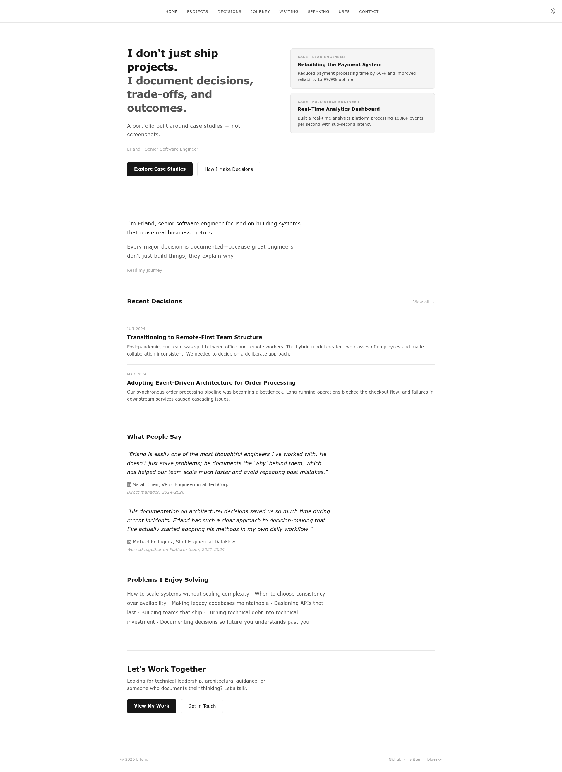 screenshot of Case - Portfolio Theme for Astro on template0.com