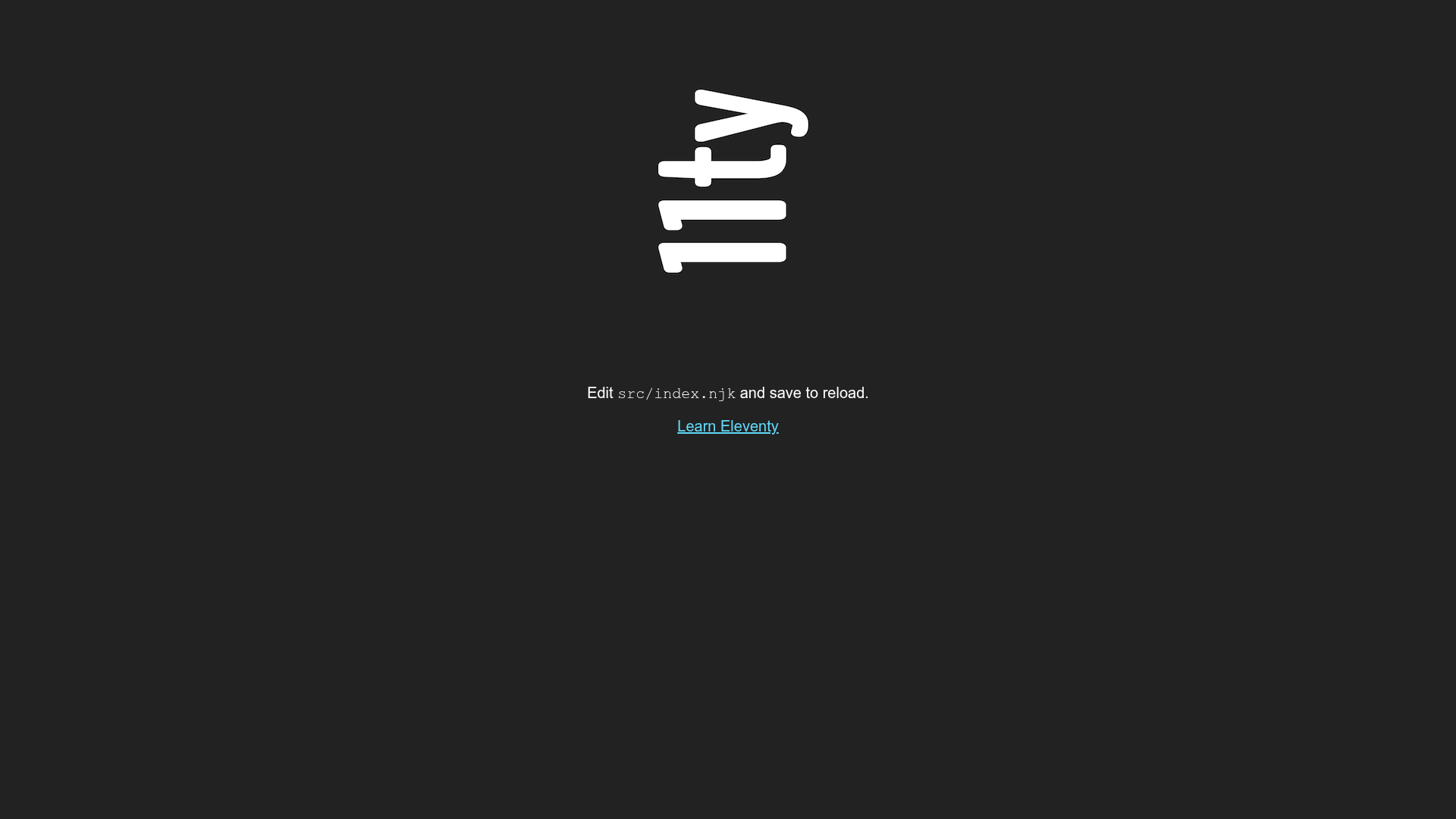 screenshot of Eleventy Site on template0.com